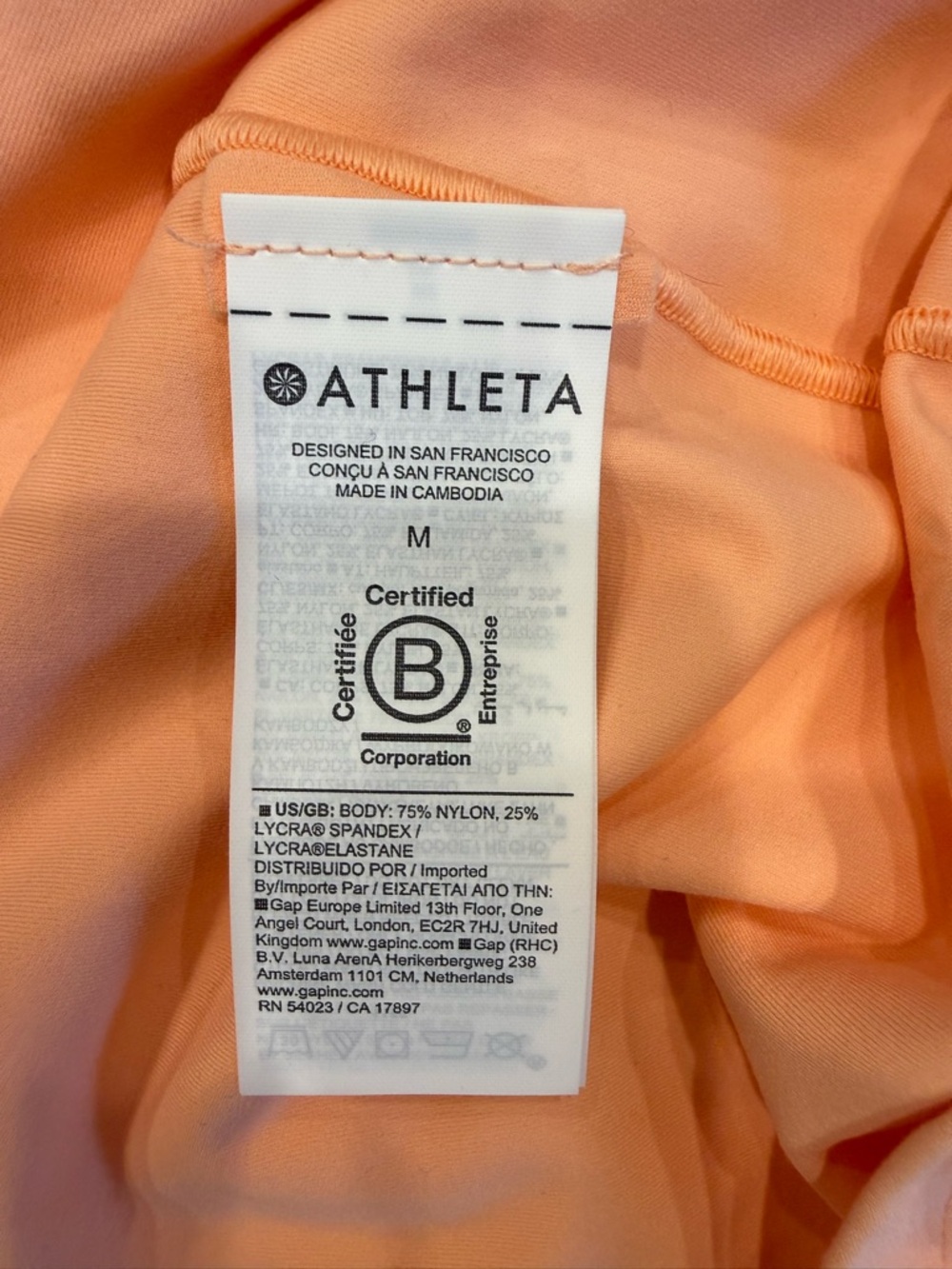 Athleta Peach Midi Skirt - Slim Straight Silhouette - Picture 4 of 7